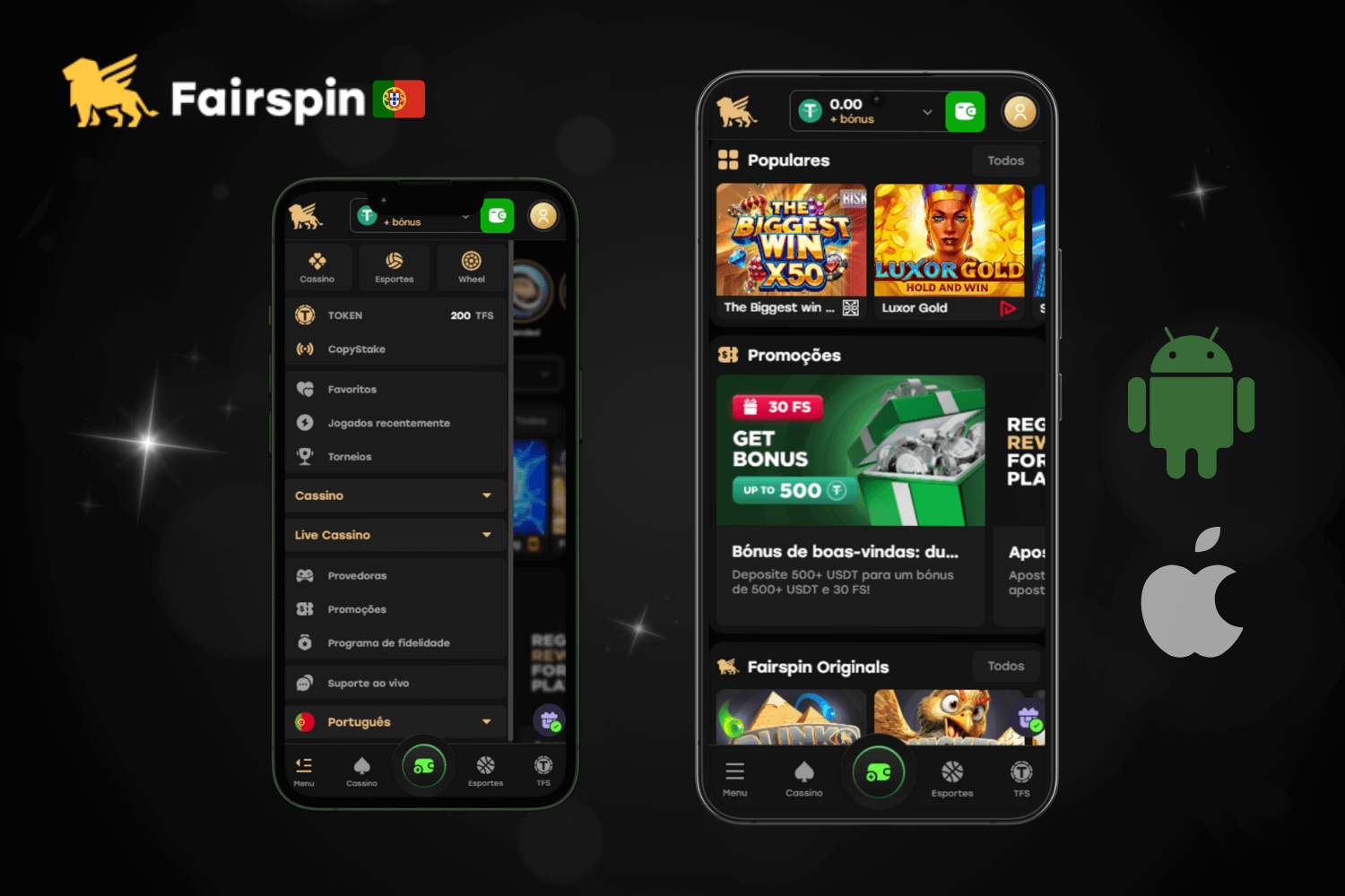 Aplicação Fairspin Portugal: aproveite rodadas grátis e bónus exclusivos