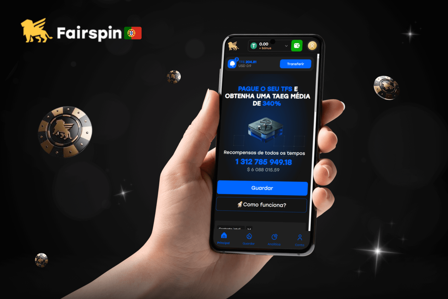 Como ganhar o seu primeiro Token TFS no Fairspin Casino Portugal?