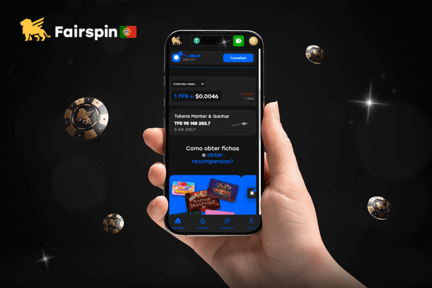 Quais são os requisitos para levantar um Token TFS no Fairspin Portugal?