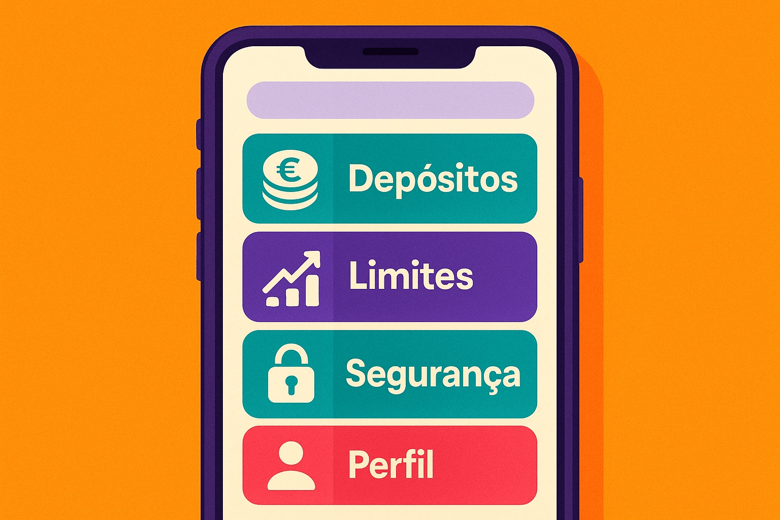 Na aplicação Fairspin, pode gerir a sua conta